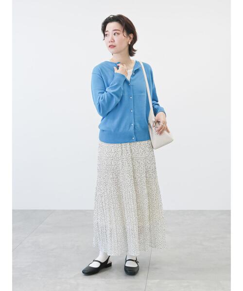 Lugnoncure（ルノンキュール）の「ランダムドット消しプリーツスカート（スカート・レディース・オフホワイト/ブルー/ブラック・ﾌﾘ-）」の22枚目の写真