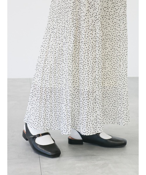 Lugnoncure（ルノンキュール）の「ランダムドット消しプリーツスカート（スカート・レディース・オフホワイト/ブルー/ブラック・ﾌﾘ-）」の14枚目の写真