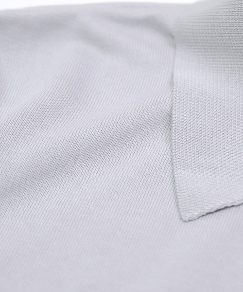 OMNIGOD（オムニゴッド）の「[OMNIGOD mens / オムニゴッド] 強燃コンパクトスピン ショートスリーブポロ（ポロシャツ・メンズ・ベージュ/ライトグレー/ネイビー・2/3）」の6枚目の写真