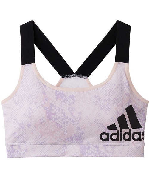 adidas(アディダス)の「adidas/アディダス サイドロゴ スポーツブラ 吸汗速乾(スポーツブラ・レディース・クリーム/ダークグリーン/ブラック・MEDIUM/LARGE)」の9枚目の写真
