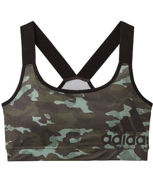 adidas(アディダス)の「adidas/アディダス サイドロゴ スポーツブラ 吸汗速乾(スポーツブラ・レディース・クリーム/ダークグリーン/ブラック・MEDIUM/LARGE)」の11枚目の写真