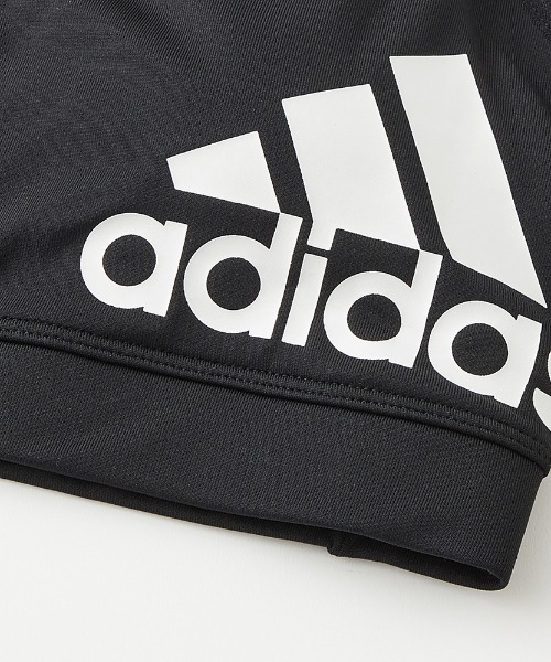 adidas(アディダス)の「adidas/アディダス サイドロゴ スポーツブラ 吸汗速乾(スポーツブラ・レディース・クリーム/ダークグリーン/ブラック・MEDIUM/LARGE)」の7枚目の写真