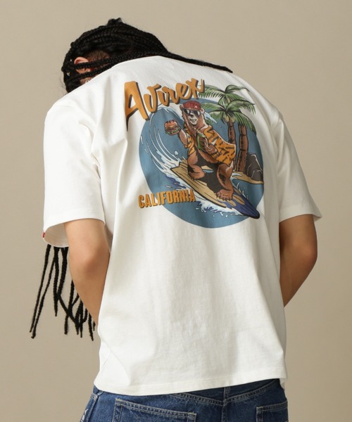 AVIREX（アヴィレックス）の「【WEB&DEPOT限定】SURFING BEAR SHORT SLEEVE T-SHIRT / サーフィン ベア ショートスリーブ Tシャツ / AVIREX / アヴィレックス（Tシャツ/カットソー・メンズ・ホワイト/ブラック・MEDIUM/LARGE/X-LARGE/XX-LARGE）」の15枚目の写真