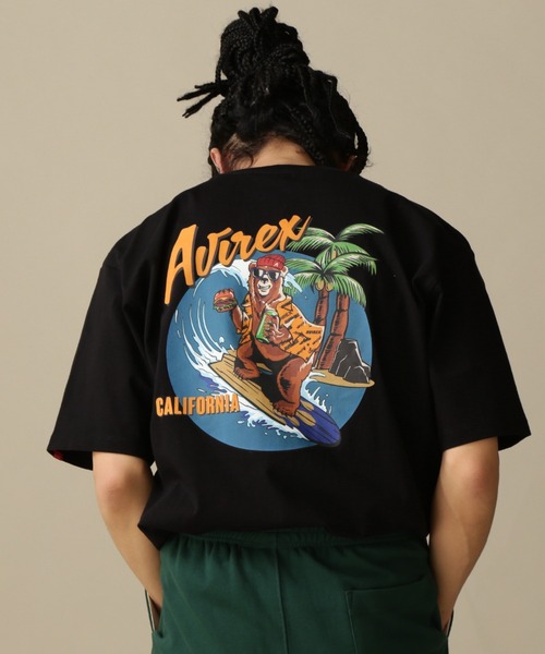 AVIREX（アヴィレックス）の「【WEB&DEPOT限定】SURFING BEAR SHORT SLEEVE T-SHIRT / サーフィン ベア ショートスリーブ Tシャツ / AVIREX / アヴィレックス（Tシャツ/カットソー・メンズ・ホワイト/ブラック・MEDIUM/LARGE/X-LARGE/XX-LARGE）」の16枚目の写真