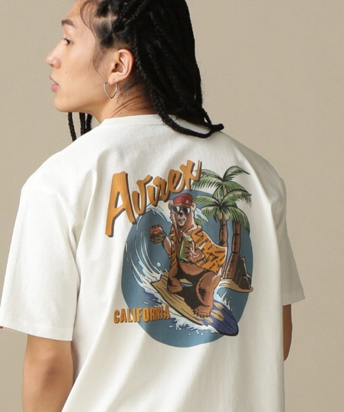 AVIREX（アヴィレックス）の「【WEB&DEPOT限定】SURFING BEAR SHORT SLEEVE T-SHIRT / サーフィン ベア ショートスリーブ Tシャツ / AVIREX / アヴィレックス（Tシャツ/カットソー・メンズ・ホワイト/ブラック・MEDIUM/LARGE/X-LARGE/XX-LARGE）」の21枚目の写真