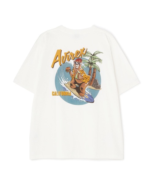 AVIREX（アヴィレックス）の「【WEB&DEPOT限定】SURFING BEAR SHORT SLEEVE T-SHIRT / サーフィン ベア ショートスリーブ Tシャツ / AVIREX / アヴィレックス（Tシャツ/カットソー・メンズ・ホワイト/ブラック・MEDIUM/LARGE/X-LARGE/XX-LARGE）」の18枚目の写真