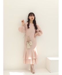 Bouquet de muguet ブーケドゥミュゲ ワッフルリネンワンピース