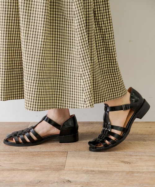 MOHI（モヒ）の「MOHI　グルカサンダル（サンダル・レディース・ブラック/ホワイト・37/38）」の3枚目の写真