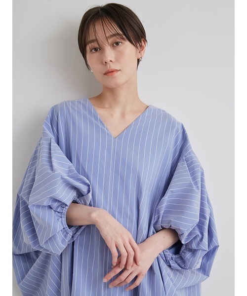 emmi（エミ）の「【emmi atelier】袖バルーンシャツOP