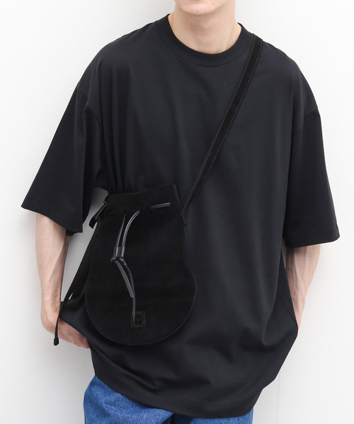 hobo（ホーボー）の「【hobo/ホーボー】DRAWSTRING POUCH FIDLOCK(R) BUCKLE（ショルダーバッグ・メンズ・ブラック/ベージュ系その他・FREE）」の7枚目の写真