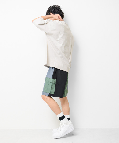 RAT EFFECT(ラットエフェクト)の「【水陸両用】クライミングカーゴショートパンツ(カーゴパンツ・キッズ・ブラック×ブルー/ブルー系その他/グリーン/エメラルド・120/130/140/150/160/170)」の7枚目の写真