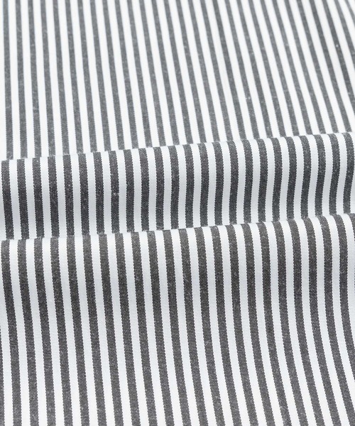 Ressaca(レサーカ)の「オーバーサイズ オックスフォードレギュラーカラー半袖シャツ 無地/ストライプ(シャツ/ブラウス・メンズ・ホワイト/ブルー/サックスブルー/ライトブルー/グレー・L/M/XL)」の11枚目の写真