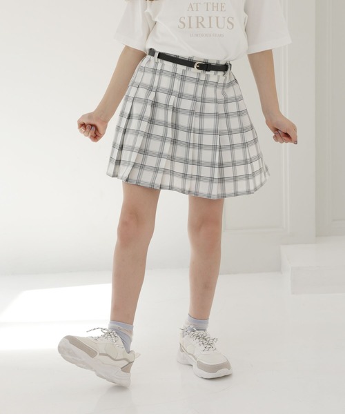 GLOBAL WORK（グローバルワーク）の「ムテキプリティプリーツスカート2/194972（スカート・キッズ・グレー/アイボリー/ブラック/ベージュ/ブルー系その他・120cm/130cm/140cm/150cm/110cm/100cm/160cm）」の6枚目の写真