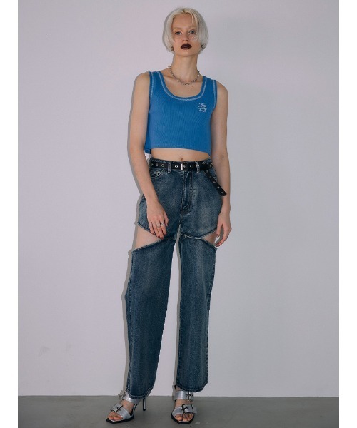 ENVYM（アンビー）の「アイレットロングベルト（ベルト・レディース・ブラック・FREE）」の2枚目の写真