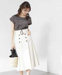 PROPORTION BODY DRESSING | トレンチディテールフレアスカート / 1213120511(スカート)