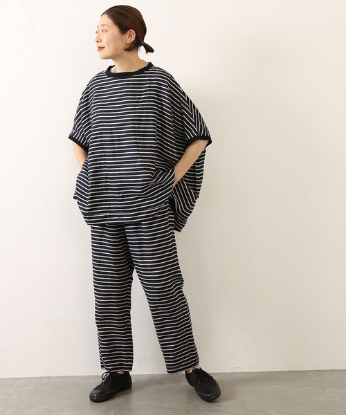 新品本物 リネンボーダー ポンチョ（シャツ/ブラウス）｜JOURNAL STANDARD トップス