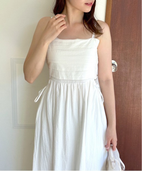 OLIVE des OLIVE（オリーブデオリーブ）の「旬なレディキャミワンピース　1031090550（ワンピース・レディース・ラベンダー/ブラック/オフホワイト/チェック・FREE）」の9枚目の写真