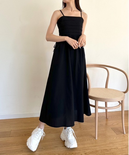 OLIVE des OLIVE（オリーブデオリーブ）の「旬なレディキャミワンピース　1031090550（ワンピース・レディース・ラベンダー/ブラック/オフホワイト/チェック・FREE）」の13枚目の写真