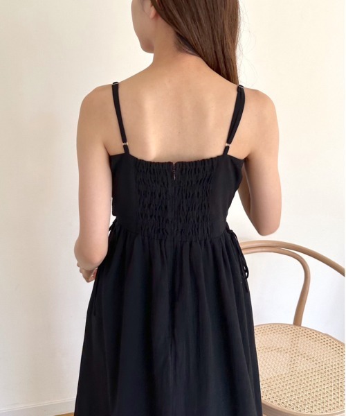 OLIVE des OLIVE（オリーブデオリーブ）の「旬なレディキャミワンピース　1031090550（ワンピース・レディース・ラベンダー/ブラック/オフホワイト/チェック・FREE）」の18枚目の写真