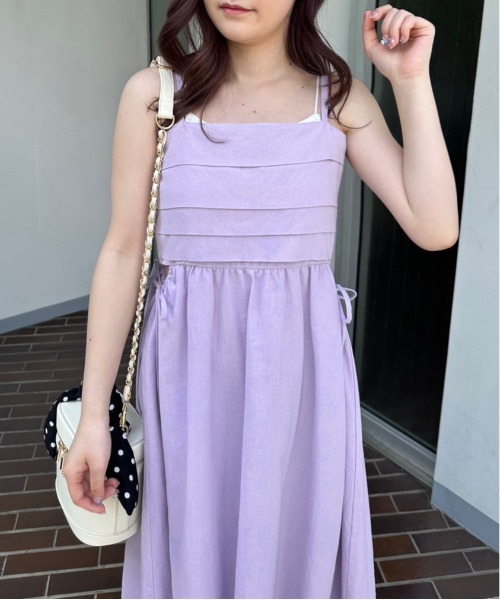 OLIVE des OLIVE（オリーブデオリーブ）の「旬なレディキャミワンピース　1031090550（ワンピース・レディース・ラベンダー/ブラック/オフホワイト/チェック・FREE）」の19枚目の写真