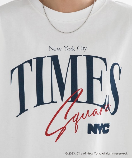 GOOD ROCK SPEED（グッドロックスピード）の「【GOOD ROCK SPEED】NYC ロングスリーブTシャツ（Tシャツ/カットソー・レディース・ネイビー/ホワイト/ピンク・F）」の13枚目の写真