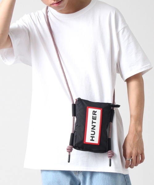 ショルダーバッグ・ポシェット HUNTER UNISEX Travel Ripstop Phone Pouch Shaded White UBP151 HUNTER（ハンター）の「【HUNTER/ハンター】TRAVEL RIPSTOP