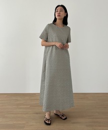 【DIDOT.】エンボスジャガードペイズリーワンピース
