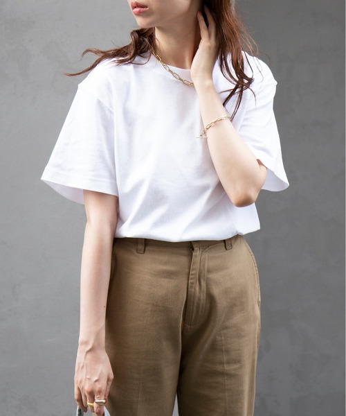 United Athle（ユナイテッドアスレ）の「【United Athle】6.0オンス オープンエンド ヘヴィーウェイト Tシャツ ※4208（Tシャツ/カットソー・メンズ・ネイビー/ライトパープル/サンドベージュ/ホワイト/ライトオリーブ/ライトピンク/ブラック/ヘザーグレー・L/XL/M/S）」の2枚目の写真