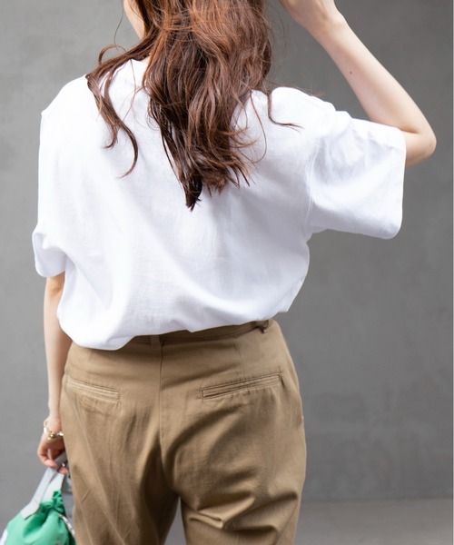 United Athle（ユナイテッドアスレ）の「【United Athle】6.0オンス オープンエンド ヘヴィーウェイト Tシャツ ※4208（Tシャツ/カットソー・メンズ・ネイビー/ライトパープル/サンドベージュ/ホワイト/ライトオリーブ/ライトピンク/ブラック/ヘザーグレー・L/XL/M/S）」の14枚目の写真