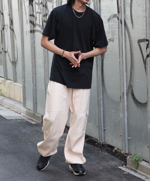 United Athle（ユナイテッドアスレ）の「【United Athle】6.0オンス オープンエンド ヘヴィーウェイト Tシャツ ※4208（Tシャツ/カットソー・メンズ・ネイビー/ライトパープル/サンドベージュ/ホワイト/ライトオリーブ/ライトピンク/ブラック/ヘザーグレー・L/XL/M/S）」の19枚目の写真