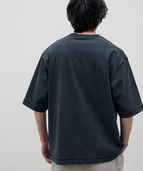 LIDNM(リドム)の「CRISP YARN TEE(Tシャツ/カットソー・メンズ・グレー系その他/ホワイト系その他・SMALL/MEDIUM)」の6枚目の写真