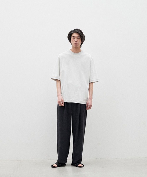 LIDNM(リドム)の「CRISP YARN TEE(Tシャツ/カットソー・メンズ・グレー系その他/ホワイト系その他・SMALL/MEDIUM)」の10枚目の写真
