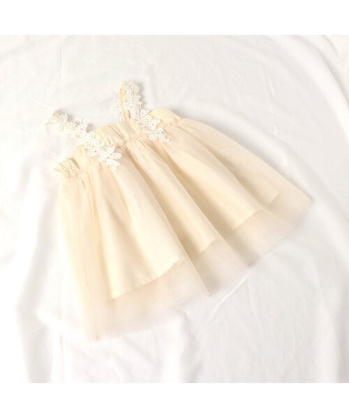 apres les cours(アプレレクール)の「レースチュール ベビージャンスカ(その他ベビーウェア・キッズ・ブルー/アイボリー・70/80)」の4枚目の写真