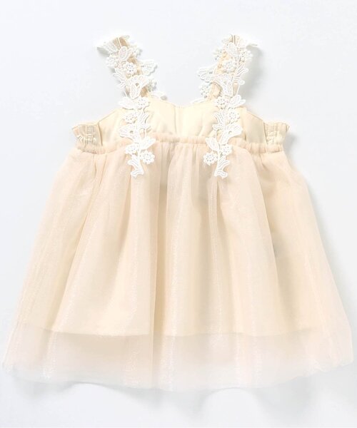 apres les cours(アプレレクール)の「レースチュール ベビージャンスカ(その他ベビーウェア・キッズ・ブルー/アイボリー・70/80)」の10枚目の写真
