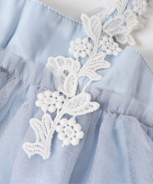 apres les cours(アプレレクール)の「レースチュール ベビージャンスカ(その他ベビーウェア・キッズ・ブルー/アイボリー・70/80)」の9枚目の写真