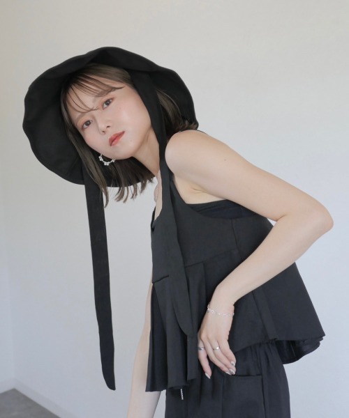 ᴥバケットハット【ロラライハリス】天日干し帆布/リバーシブル/バケハ 帽子 ハット Wrap ⁄ 一級遮光・ペーパー バケットハット レディース