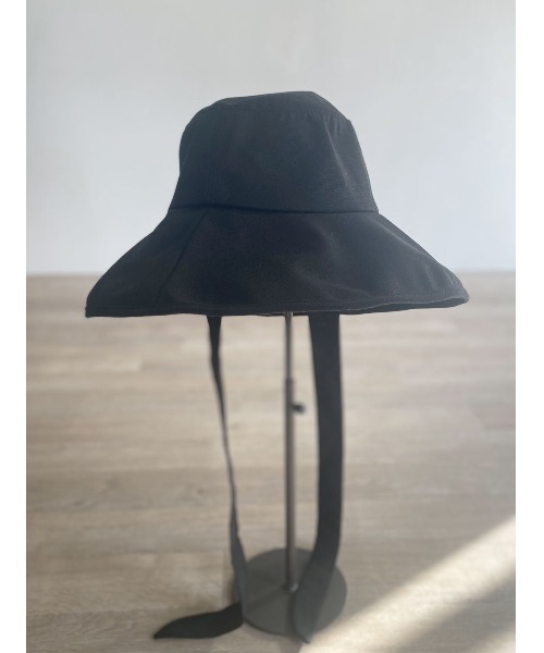 Reurie'（レウリィ）の「リボンバケットハット / 日差し避け 日焼け対策 シンプル カジュアル バケハ 韓国（ハット・レディース・ベージュ/ブラック・FREE）」の4枚目の写真