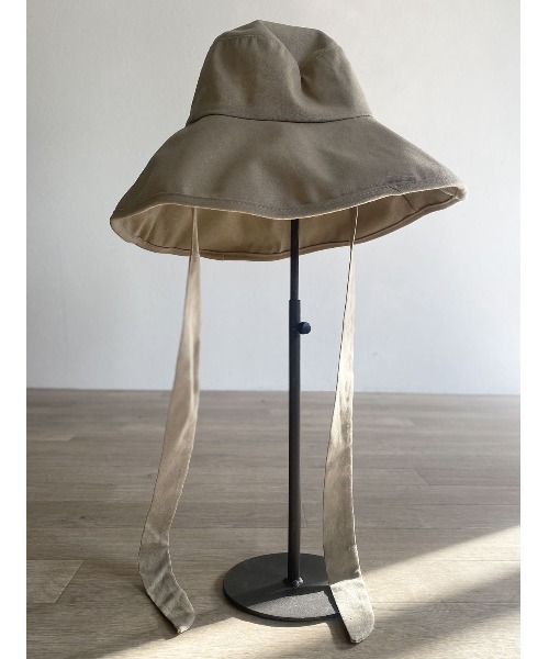 Reurie'（レウリィ）の「リボンバケットハット / 日差し避け 日焼け対策 シンプル カジュアル バケハ 韓国（ハット・レディース・ベージュ/ブラック・FREE）」の18枚目の写真