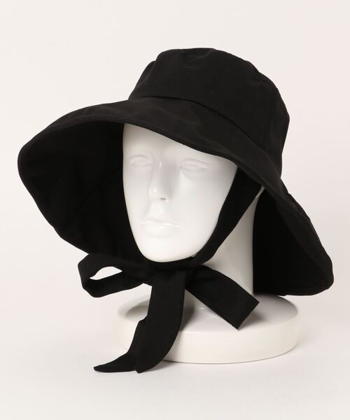 Reurie'（レウリィ）の「リボンバケットハット / 日差し避け 日焼け対策 シンプル カジュアル バケハ 韓国（ハット・レディース・ベージュ/ブラック・FREE）」の15枚目の写真