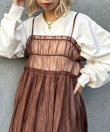 CIAOPANIC | シャーリングシアーキャミワンピース(ワンピース)