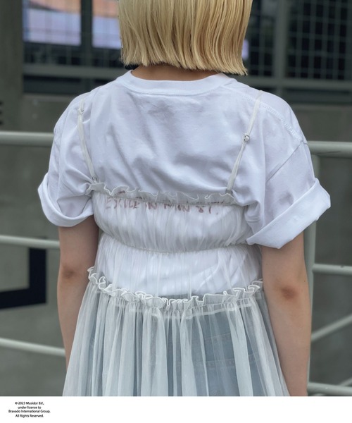 CIAOPANIC（チャオパニック）の「シャーリングシアーキャミワンピース（ワンピース・レディース・ブラック/ブラウン/ホワイト・FREE）」の19枚目の写真