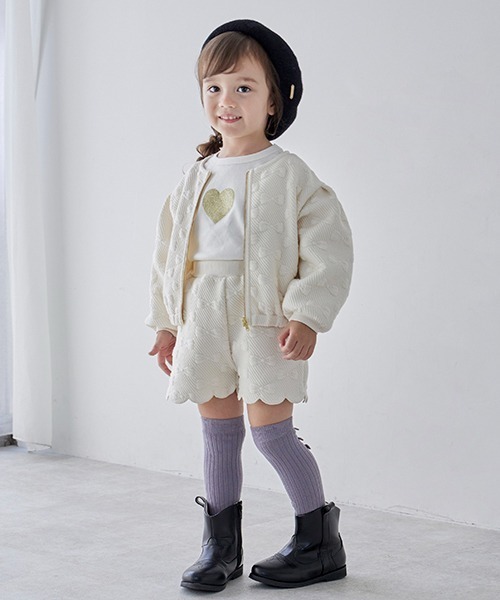 petit main（プティマイン）の「【リンク/GOODPRICE】チビフリル長T（Tシャツ/カットソー・キッズ・オフホワイト/トップグレー/ブラック/ラベンダー・80ｃｍ/90cm/110cm/100cm/130cm/120cm）」の20枚目の写真