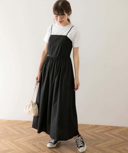 URBAN RESEARCH Sonny Label（アーバンリサーチサニーレーベル）の「シャーリングキャミワンピース（ワンピース・レディース・ブラック/ベージュ/グレー・FREE）」の16枚目の写真