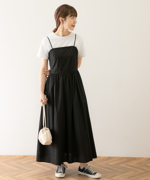 URBAN RESEARCH Sonny Label（アーバンリサーチサニーレーベル）の「シャーリングキャミワンピース（ワンピース・レディース・ブラック/ベージュ/グレー・FREE）」の20枚目の写真