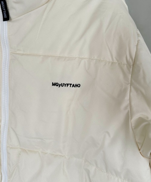 CLEA（クレア）の「ワンポイント刺繍ダウン中綿ジャケット（ダウンジャケット/コート・レディース・ブラック/ホワイト/グリーン・M/L/XL）」の18枚目の写真