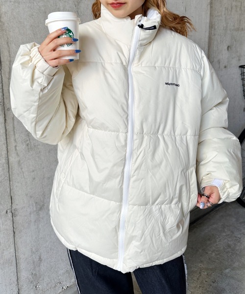 CLEA（クレア）の「ワンポイント刺繍ダウン中綿ジャケット（ダウン