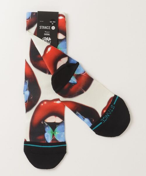 STANCE(スタンス)の「【STANCE/スタンス】SWALLOW / SARA RABIN(サラ・ラビン)コラボモデル レディースソックス(ソックス/靴下・レディース・オフホワイト・SMALL)」の4枚目の写真