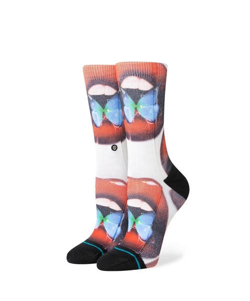 STANCE(スタンス)の「【STANCE/スタンス】SWALLOW / SARA RABIN(サラ・ラビン)コラボモデル レディースソックス(ソックス/靴下・レディース・オフホワイト・SMALL)」の1枚目の写真