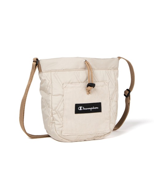 Champion（チャンピオン）の「Champion/チャンピオン キルティー ショルダーバッグ  3L No.63721（ショルダーバッグ・レディース・カーキ/オフホワイト/ブラック・FREE）」の2枚目の写真