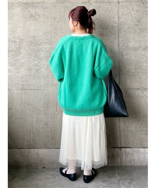 HONEYSUCKLE ROSE(ハニーサックルローズ)の「【HONEYSUCKLE ROSE】チュールスカート(スカート・レディース・オフホワイト/ブラック・M-L)」の18枚目の写真